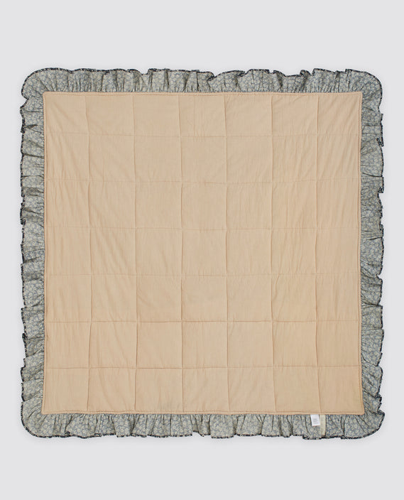 Little Cotton Clothes Patchwork blanket - cove blue