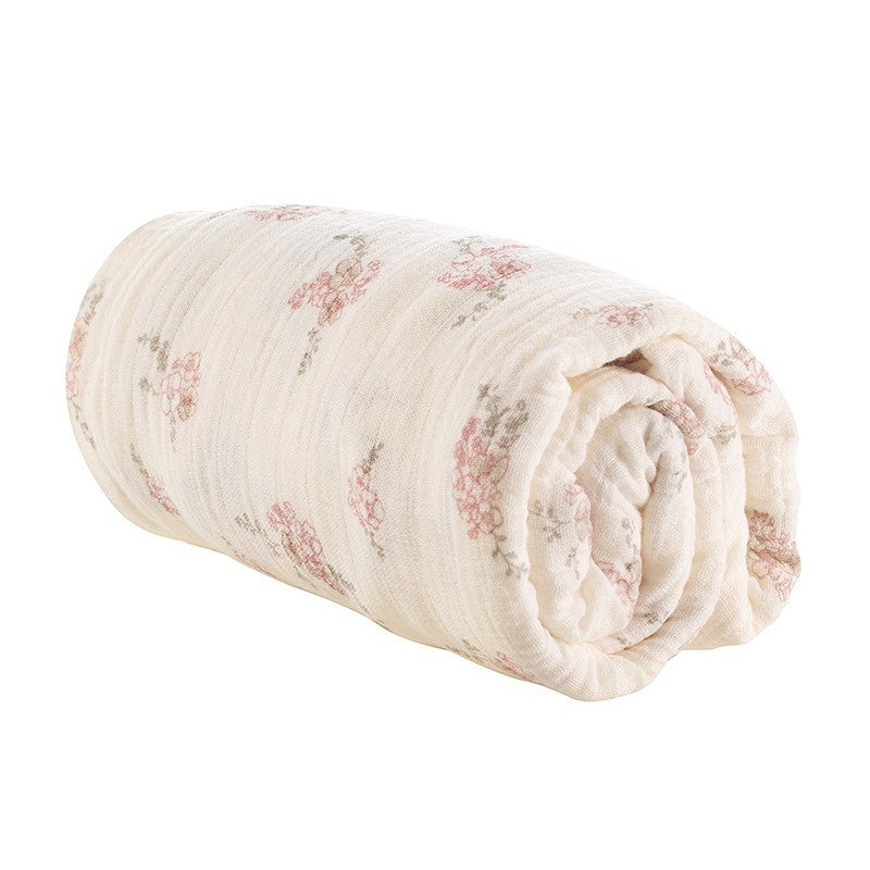 Organic Cotton Fitted Bassinet/Change Mat Sheet - Pansies