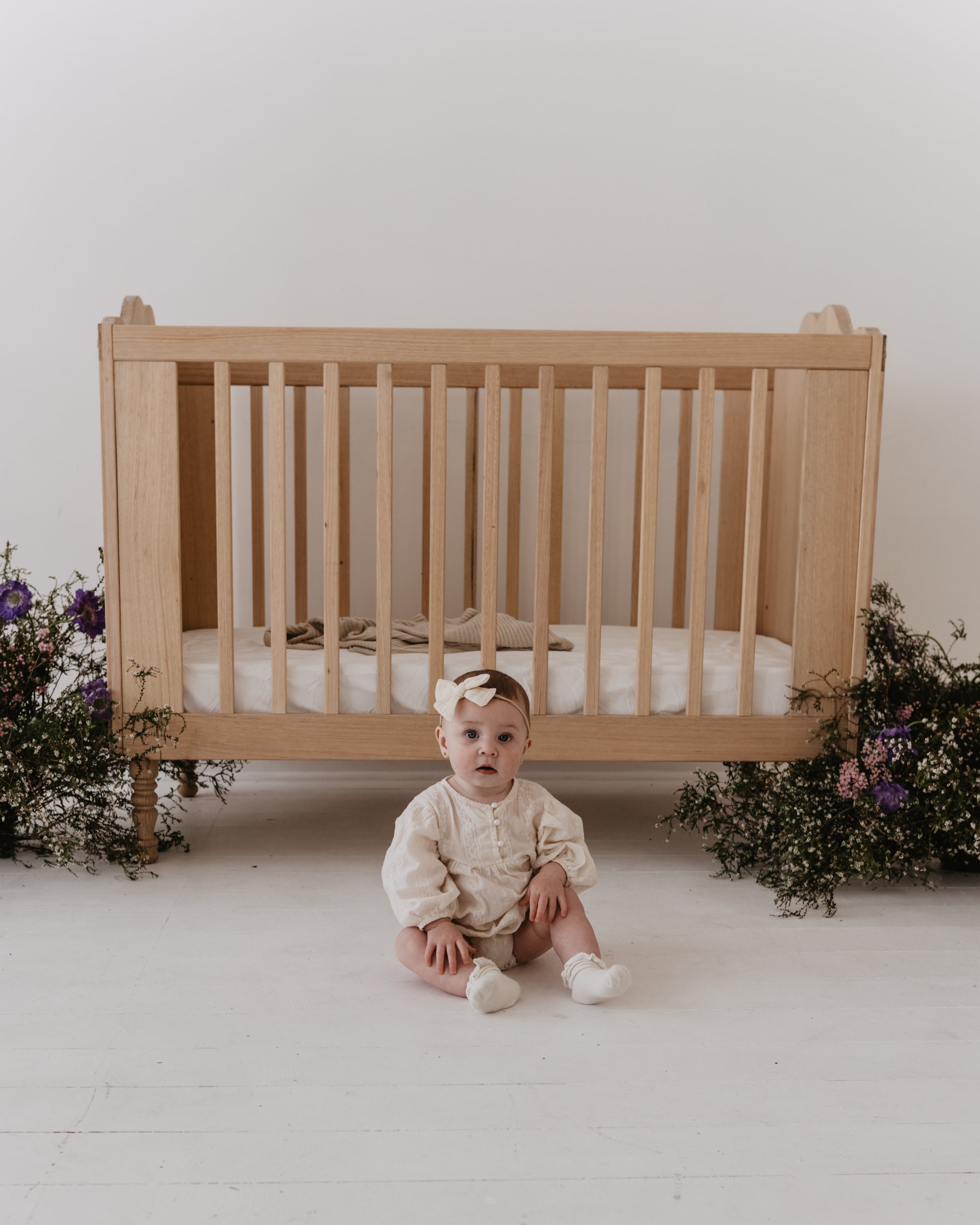 Vintage Inspired Nursery Furniture The Macy Cot villagelittleinteriors